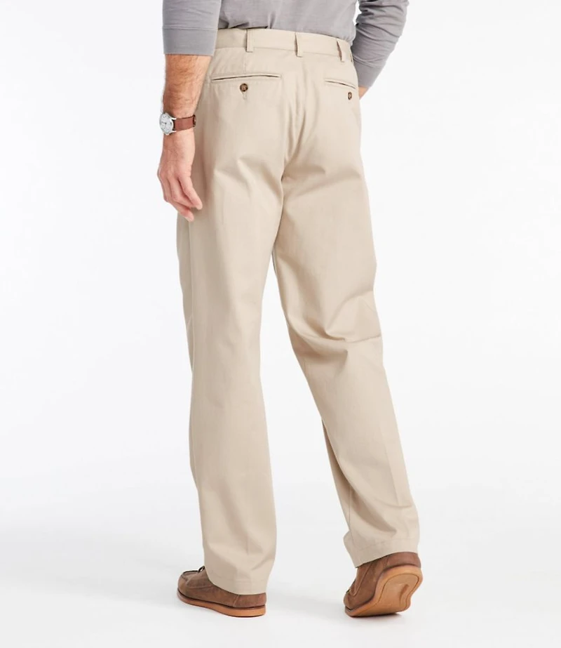 Men's Wrinkle-Free Double L® Chinos, Natural Fit, Hidden Comfort, Pleated