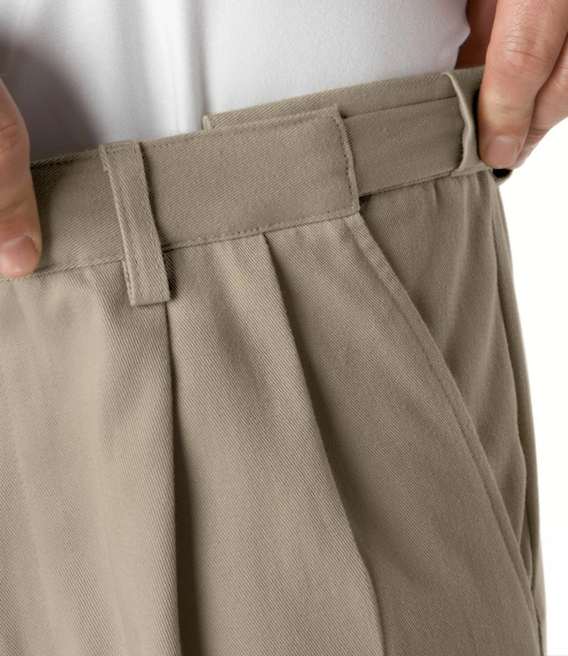Men's Wrinkle-Free Double L® Chinos, Natural Fit, Hidden Comfort, Pleated