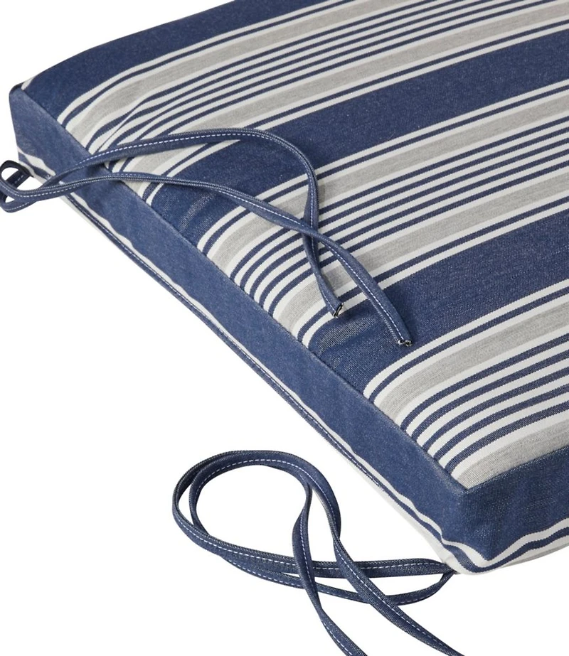 Casco Bay Adirondack Chair Seat Cushion, Stripe