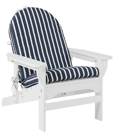 Casco Bay Adirondack Chair Seat and Back Cushion, Stripe