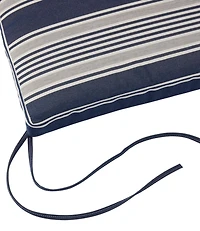 Casco Bay Cushion for All-Weather Armless/Folding Chair, Stripe