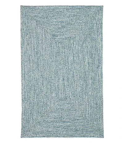 All-Weather Braided Rug, Concentric Pattern Rectangular