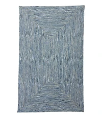 All-Weather Braided Rug, Concentric Pattern Rectangular