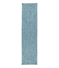 All-Weather Braided Runner, Concentric Pattern Rectangular