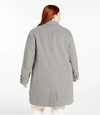 Women's Classic Lambswool Polo Coat, Three-Quarter Length