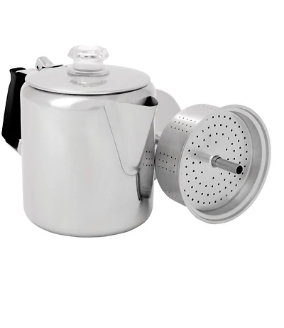 Glacier Stainless-Steel Percolator, Six-Cup