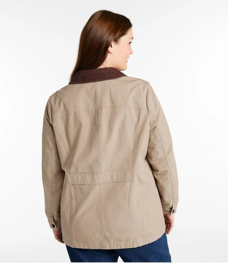 Women's Adirondack Barn Coat, Flannel-Lined