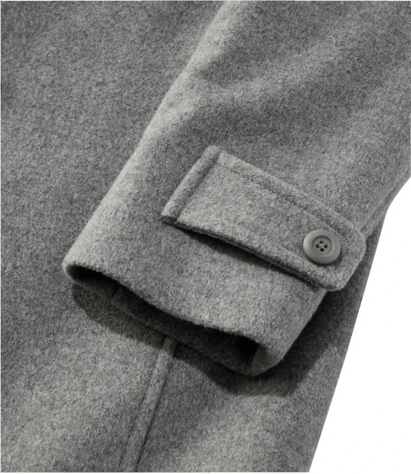 Women's Classic Lambswool Polo Coat, Three-Quarter Length