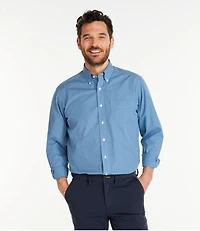 Men's Wrinkle-Free Pinpoint Oxford Cloth Shirt, Traditional Fit Tattersall