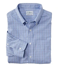 Men's Wrinkle-Free Pinpoint Oxford Cloth Shirt, Traditional Fit Tattersall