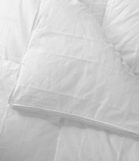 Sateen White Goose Down Comforter, Warmer
