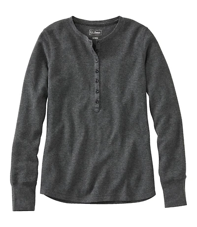 Women's Waffle-Knit Henley