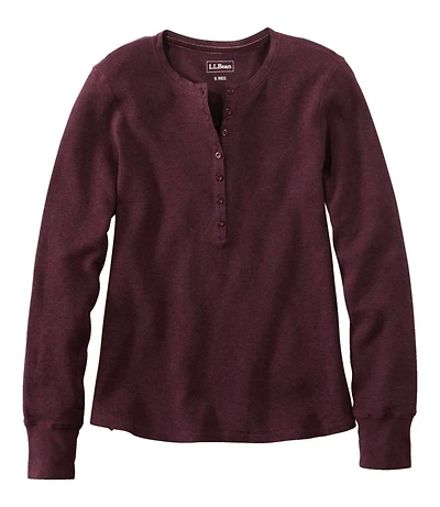 Women's Waffle-Knit Henley