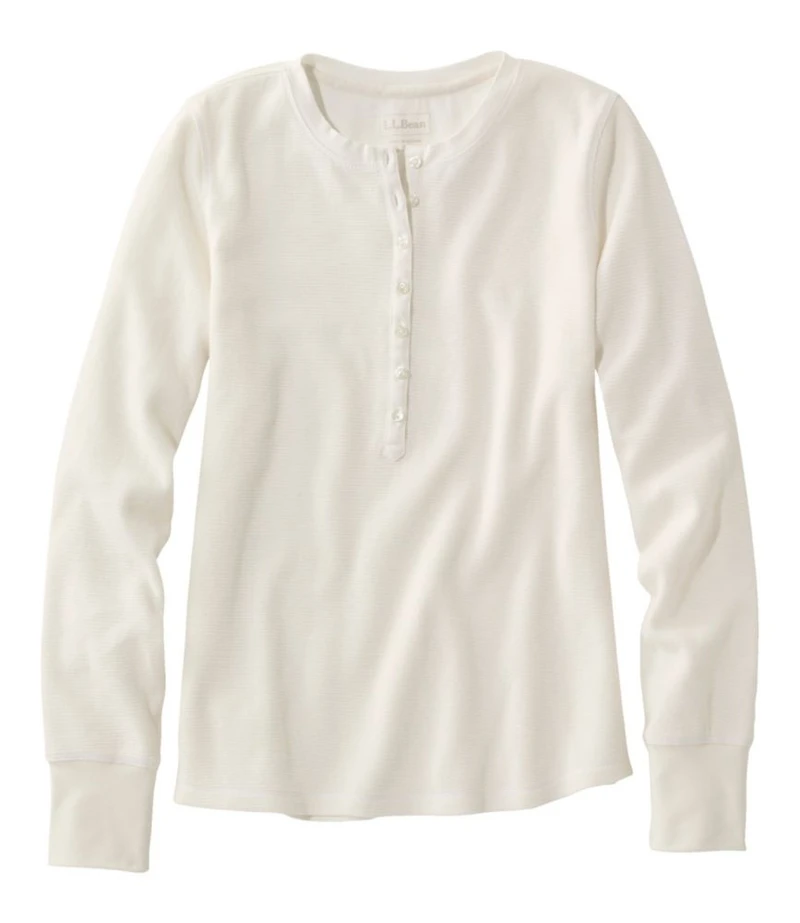 Women's Waffle-Knit Henley