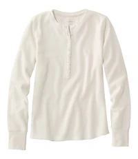 Women's Waffle-Knit Henley