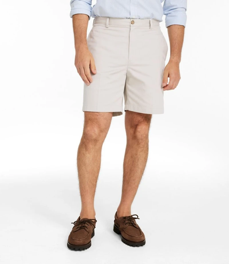 Men's Wrinkle-Free Double L® Chino Shorts, Classic Fit, 8"
