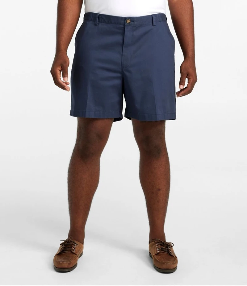 Men's Wrinkle-Free Double L® Chino Shorts, Natural Fit, Hidden Comfort Waist, 6"