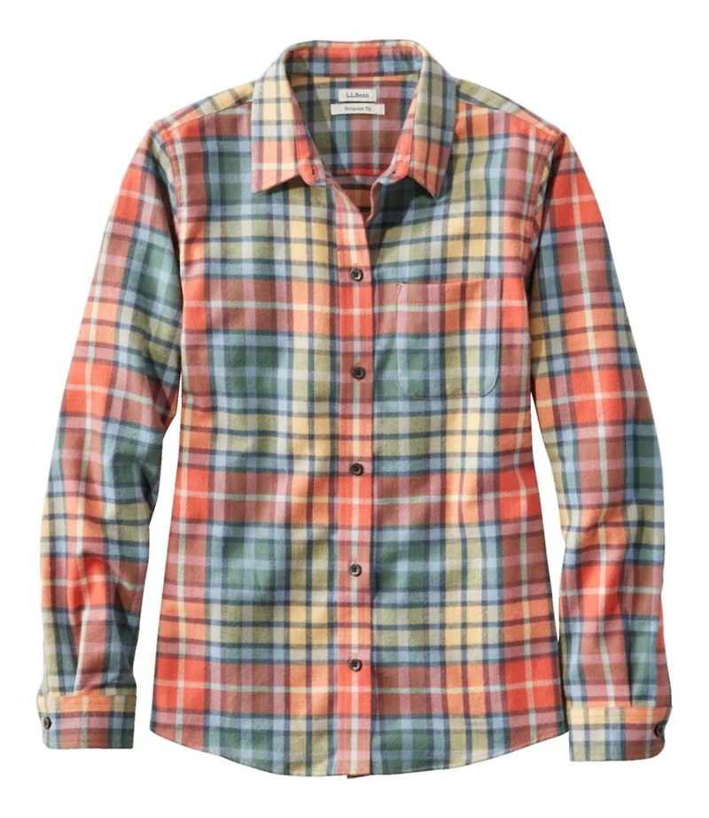 Women's Scotch Plaid Flannel Shirt, Relaxed