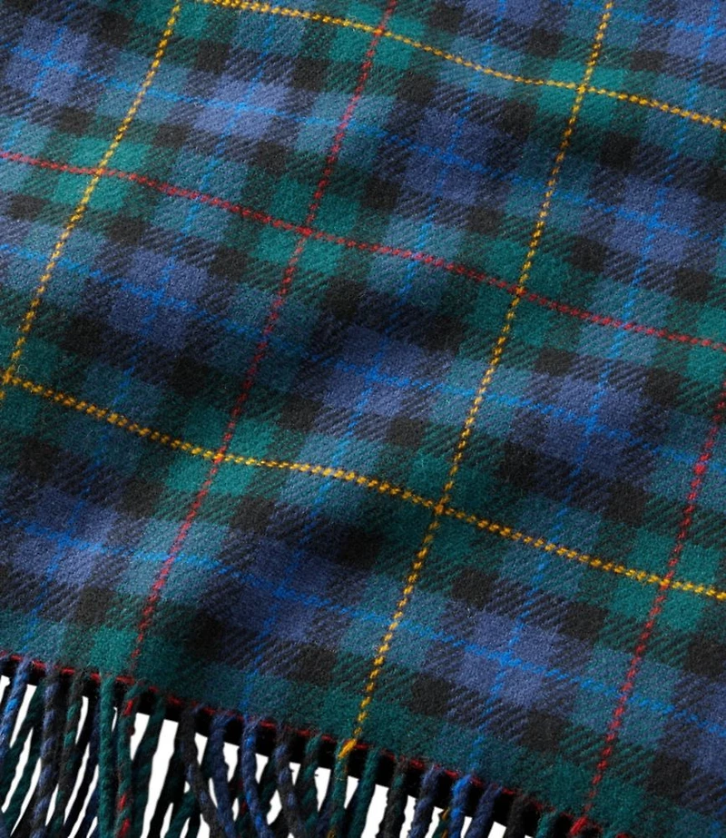 L.L.Bean Washable Wool Throw, Plaid 54" x 60"