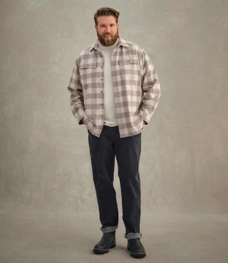 Men's Chamois Shirt, Traditional Fit, Plaid