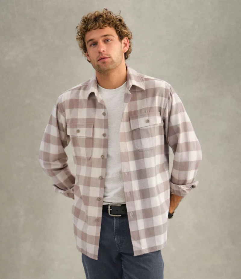 Men's Chamois Shirt, Traditional Fit, Plaid