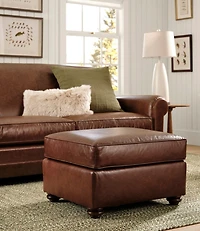 L.L.Bean Leather Lodge Ottoman