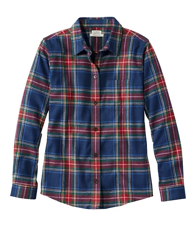 Women's Scotch Plaid Flannel Shirt, Relaxed