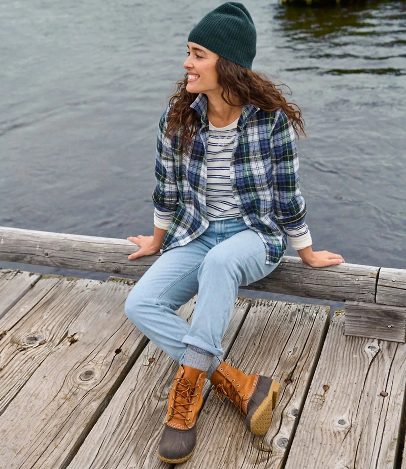Women's Scotch Plaid Flannel Shirt, Relaxed