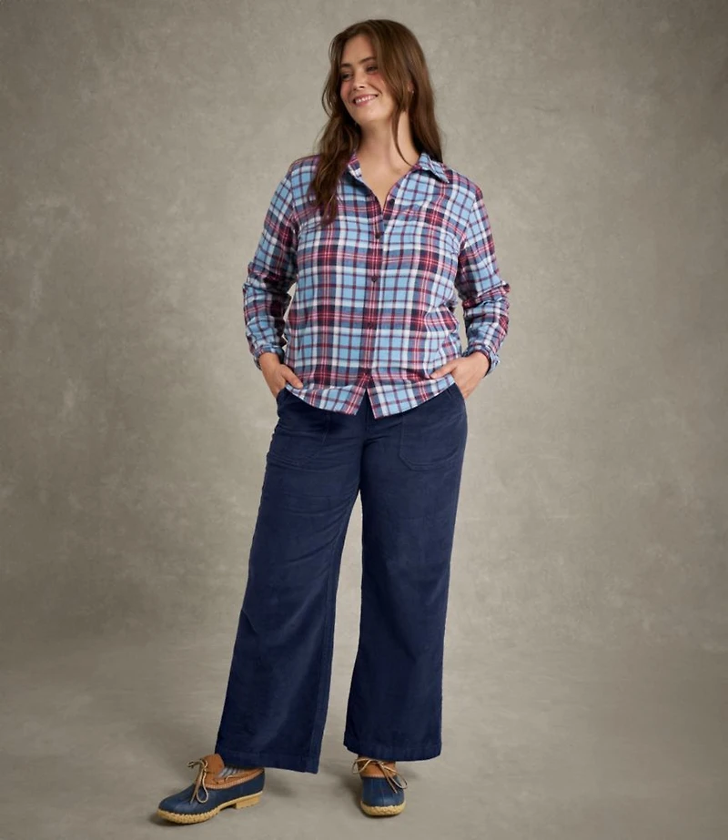 Women's Scotch Plaid Flannel Shirt, Relaxed