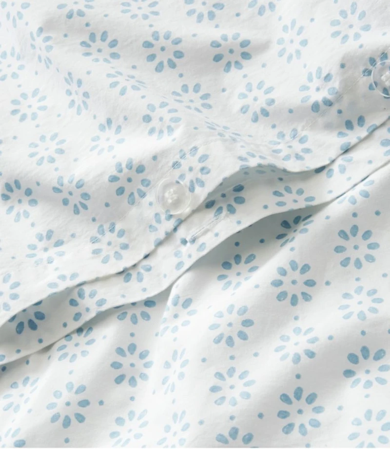 Sunwashed Percale Comforter Cover, Print