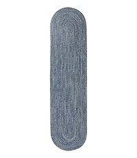 All-Weather Braided Runner, Concentric Pattern Oval