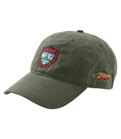 Adults' MIF&W Waxcloth Hat, Brook Trout