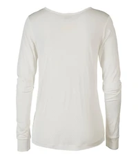 Women's Silk Pointelle, Long-Sleeve Scoopneck
