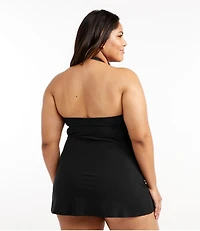 Women's Shaping Swimwear, Clasp Halter Dress