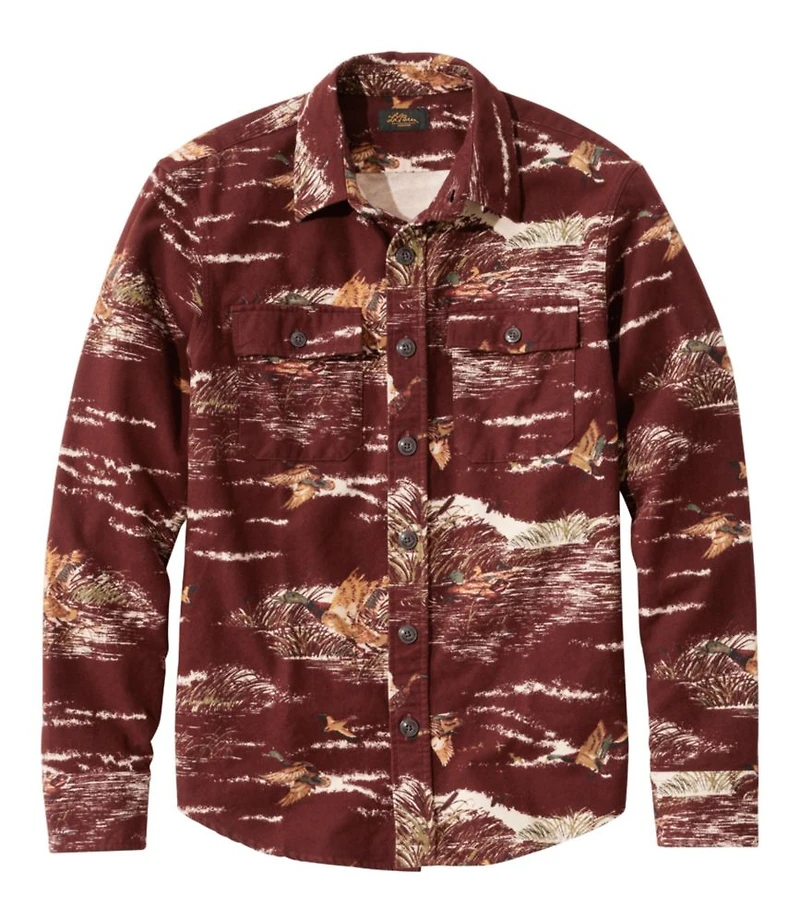 Men's Signature 1933 Chamois Cloth Shirt, Slim Fit, Pattern