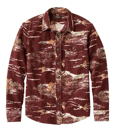 Men's Signature 1933 Chamois Cloth Shirt, Slim Fit, Pattern