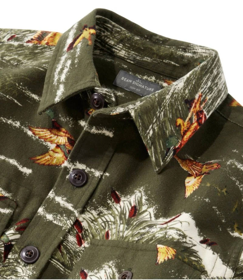 Men's Signature 1933 Chamois Cloth Shirt, Slim Fit, Pattern
