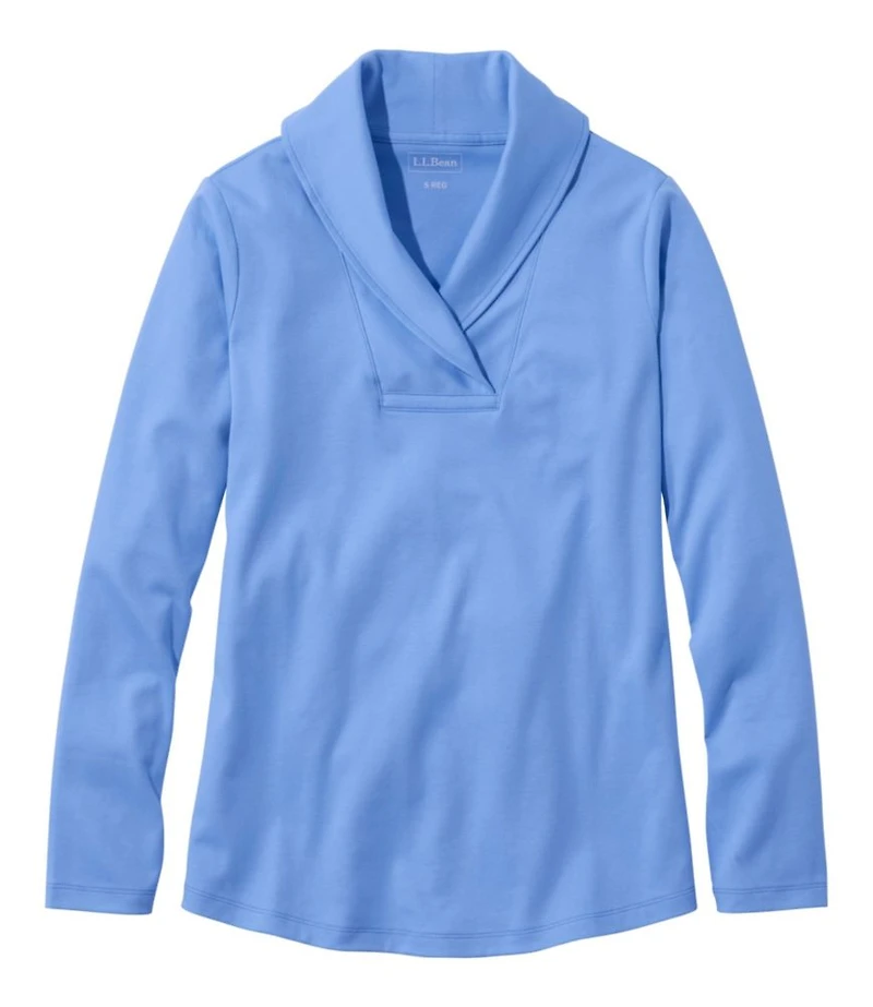 Women's L.L.Bean Pullover, Long-Sleeve Shawl Collar