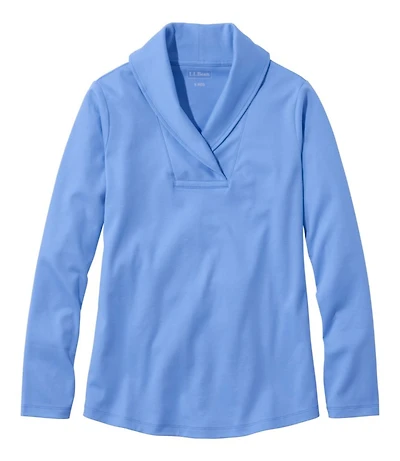 Women's L.L.Bean Pullover, Long-Sleeve Shawl Collar
