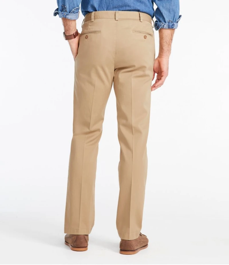 Men's Wrinkle-Free Double L® Chinos, Standard Fit, Plain Front