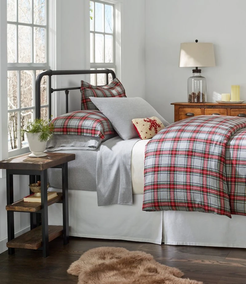 Heritage Chamois Flannel Sheet Collection, Heather