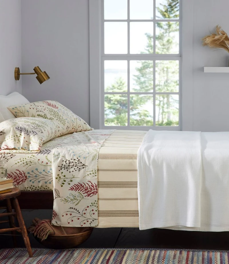 Botanical Floral Percale Sheet Collection