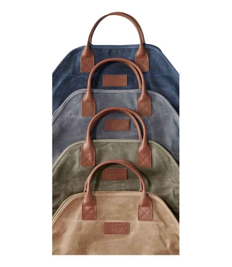 Waxed-Canvas Log Carrier