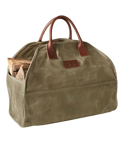 Waxed-Canvas Log Carrier