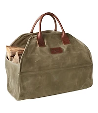 Waxed-Canvas Log Carrier