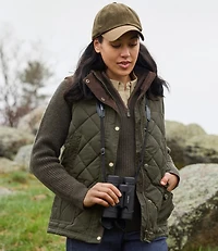 Women's L.L.Bean Upcountry Waxed Cotton Down Vest