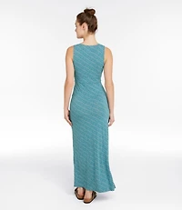 Women's Summer Knit Maxi Dress, Print