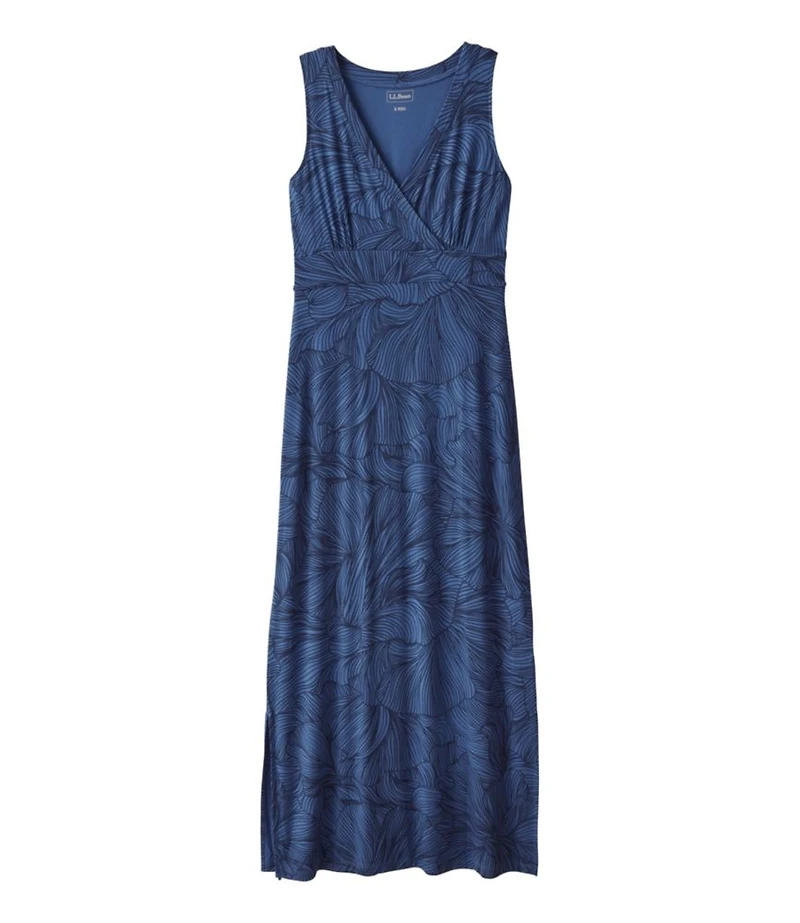 Women's Summer Knit Maxi Dress, Print