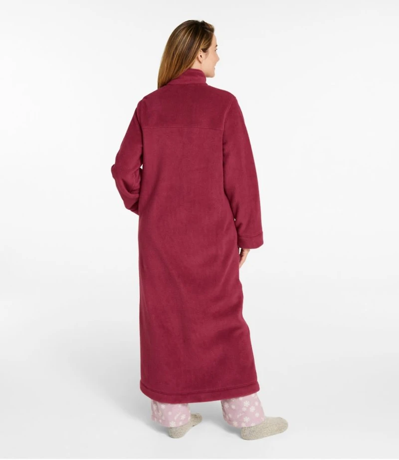 Women's Winter Fleece Robe, Zip-Front