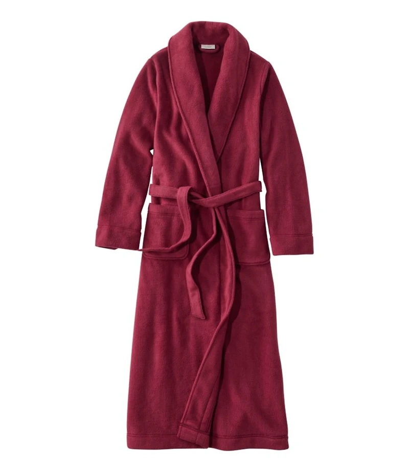Women's Winter Fleece Robe, Wrap-Front